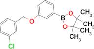 1,3,2-Dioxaborolane, 2-[3-[(3-chlorophenyl)methoxy]phenyl]-4,4,5,5-tetramethyl-