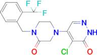 4-Chloro-5-[3-oxo-4-(2-trifluoromethyl-benzyl)-piperazin-1-yl]-2H-pyridazin-3-one