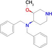 4-Piperidinamine, 3-methoxy-N,N-bis(phenylmethyl)-, (3S,4R)-