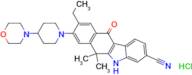 5H-Benzo[b]carbazole-3-carbonitrile, 9-ethyl-6,11-dihydro-6,6-dimethyl-8-[4-(4-morpholinyl)-1-pipe…
