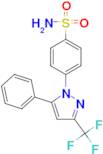 4-(5-Phenyl-3-(trifluoromethyl)-1H-pyrazol-1-yl)benzenesulfonamide
