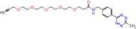 N-(4-(6-Methyl-1,2,4,5-tetrazin-3-yl)benzyl)-4,7,10,13,16-pentaoxanonadec-18-ynamide