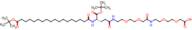 (S)-22-(tert-Butoxycarbonyl)-43,43-dimethyl-10,19,24,41-tetraoxo-3,6,12,15,42-pentaoxa-9,18,23-tri…