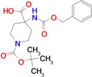4-(((Benzyloxy)carbonyl)amino)-1-(tert-butoxycarbonyl)piperidine-4-carboxylic acid