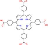 4-[7,12,17-tris(4-carboxyphenyl)-21,22,23,24-tetraazapentacyclo[16.2.1.1³,⁶.1⁸,¹¹.1¹³,¹⁶]tetracosa-1,3(24),4,6,8,10,12,14,16,18(21),19-undecaen-2-yl]benzoic acid