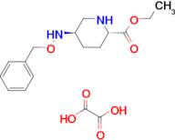 ethyl (2S,5R)-5-[(benzyloxy)amino]piperidine-2-carboxylate; oxalic acid