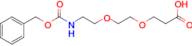 3-[2-[2-(benzyloxycarbonylamino)ethoxy]ethoxy]propanoic acid