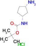 tert-butyl N-[(1R,3S)-3-aminocyclopentyl]carbamate;hydrochloride