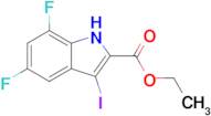 Ethyl 5,7-difluoro-3-iodo-1H-indole-2-carboxylate