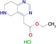 Ethyl 2-(5,6,7,8-tetrahydropyrido[4,3-d]pyrimidin-4-yl)acetate hydrochloride