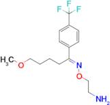 (E)-5-Methoxy-1-(4-(trifluoromethyl)phenyl)pentan-1-one O-(2-aminoethyl) oxime