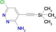 6-Chloro-4-((trimethylsilyl)ethynyl)pyridazin-3-amine