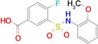 4-Fluoro-3-(2-methoxy-phenylsulfamoyl)-benzoic acid