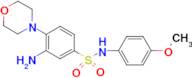 3-Amino-N-(4-methoxy-phenyl)-4-morpholin-4-yl-benzenesulfonamide