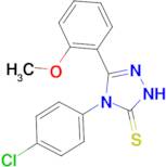 4-(4-chlorophenyl)-3-(2-methoxyphenyl)-4,5-dihydro-1H-1,2,4-triazole-5-thione