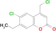 6-chloro-4-(chloromethyl)-7-ethyl-2H-chromen-2-one