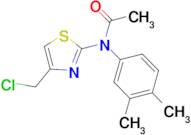 N-[4-(chloromethyl)-1,3-thiazol-2-yl]-N-(3,4-dimethylphenyl)acetamide