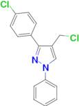 4-(chloromethyl)-3-(4-chlorophenyl)-1-phenyl-1H-pyrazole