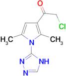 2-chloro-1-[2,5-dimethyl-1-(4H-1,2,4-triazol-3-yl)-1H-pyrrol-3-yl]ethan-1-one