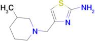 4-[(3-methylpiperidin-1-yl)methyl]-1,3-thiazol-2-amine