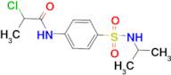 2-chloro-N-{4-[(isopropylamino)sulfonyl]phenyl}propanamide