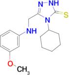 4-cyclohexyl-3-{[(3-methoxyphenyl)amino]methyl}-4,5-dihydro-1H-1,2,4-triazole-5-thione