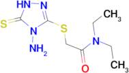 2-[(4-amino-5-sulfanylidene-4,5-dihydro-1H-1,2,4-triazol-3-yl)sulfanyl]-N,N-diethylacetamide