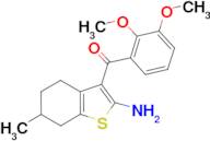 (2-amino-6-methyl-4,5,6,7-tetrahydro-1-benzothien-3-yl)(2,3-dimethoxyphenyl)methanone