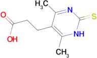 3-(4,6-dimethyl-2-sulfanylidene-1,2-dihydropyrimidin-5-yl)propanoic acid