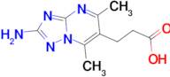 3-(2-amino-5,7-dimethyl[1,2,4]triazolo[1,5-a]pyrimidin-6-yl)propanoic acid