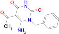 5-acetyl-6-amino-1-benzylpyrimidine-2,4(1H,3H)-dione