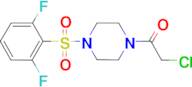 1-(chloroacetyl)-4-[(2,6-difluorophenyl)sulfonyl]piperazine