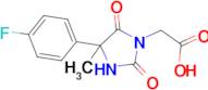 [4-(4-fluorophenyl)-4-methyl-2,5-dioxoimidazolidin-1-yl]acetic acid