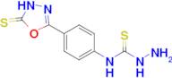 3-amino-1-[4-(5-sulfanylidene-4,5-dihydro-1,3,4-oxadiazol-2-yl)phenyl]thiourea
