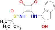 N-(2-{[(1R,2S)-2-hydroxy-2,3-dihydro-1H-inden-1-yl]amino}-3,4-dioxocyclobut-1-en-1-yl)-2-methylpro…