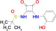 N-{2-[(2-hydroxyphenyl)amino]-3,4-dioxocyclobut-1-en-1-yl}-2-methylpropane-2-sulfinamide