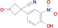 1-(4-Hydroxy-3-nitrophenyl)-3-oxocyclobutanecarbonitrile