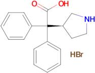 (S)-2,2-diphenyl-2-(pyrrolidin-3-yl)acetic acid hydrobromide