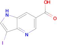 1H-Pyrrolo[3,2-b]pyridine-6-carboxylic acid, 3-iodo-