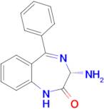2H-1,4-Benzodiazepin-2-one, 3-amino-1,3-dihydro-5-phenyl-, (3S)-