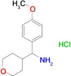 (4-methoxyphenyl)(oxan-4-yl)methanamine hydrochloride