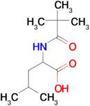 2-(2,2-dimethylpropanamido)-4-methylpentanoic acid