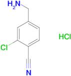 4-(aminomethyl)-2-chlorobenzonitrile hydrochloride
