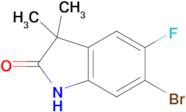 2H-Indol-2-one, 6-bromo-5-fluoro-1,3-dihydro-3,3-dimethyl-