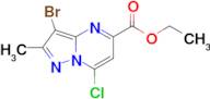 ethyl 3-bromo-7-chloro-2-methyl-pyrazolo[1,5-a]pyrimidine-5-carboxylate