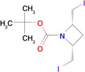 tert-butyl (2R,4S)-2,4-bis(iodomethyl)azetidine-1-carboxylate