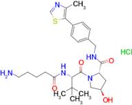 (2S,4R)-1-((S)-2-(5-Aminopentanamido)-3,3-dimethylbutanoyl)-4-hydroxy-N-(4-(4-methylthiazol-5-yl...