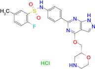 (R)-2-Fluoro-5-methyl-N-(4-(4-(morpholin-2-ylmethoxy)-1H-pyrazolo[3,4-d]pyrimidin-6-yl)phenyl)benz…