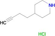 4-(But-3-yn-1-yl)piperidine hydrochloride