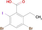 3,5-Dibromo-2-ethyl-6-iodobenzoic acid